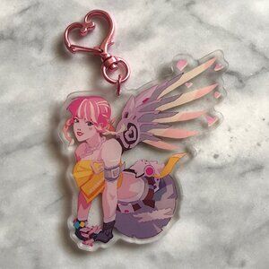 Overwatch Fearless Mercy 3" Acrylic Keychain